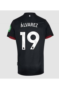 West Ham United Edson Alvarez #19 Fotballdrakt Borte Klær 2024-25 Korte ermer